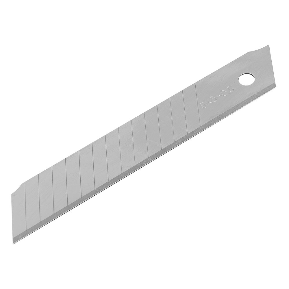 Лезвия, 18 мм, сталь SK5 - 0,5 мм, многосегментные, 10 штук Denzel (79304)