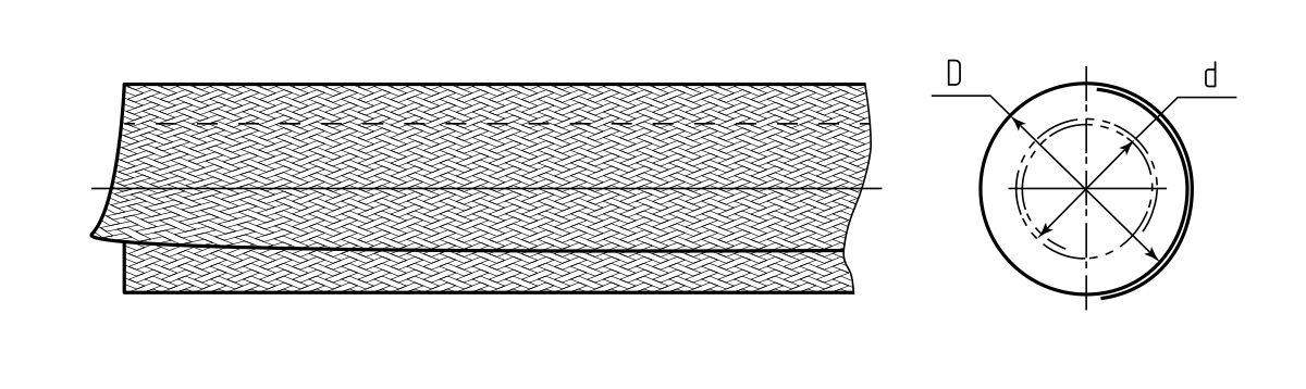 Оплетка кабельная XS-25 (2м) (Fortisflex) (90927)