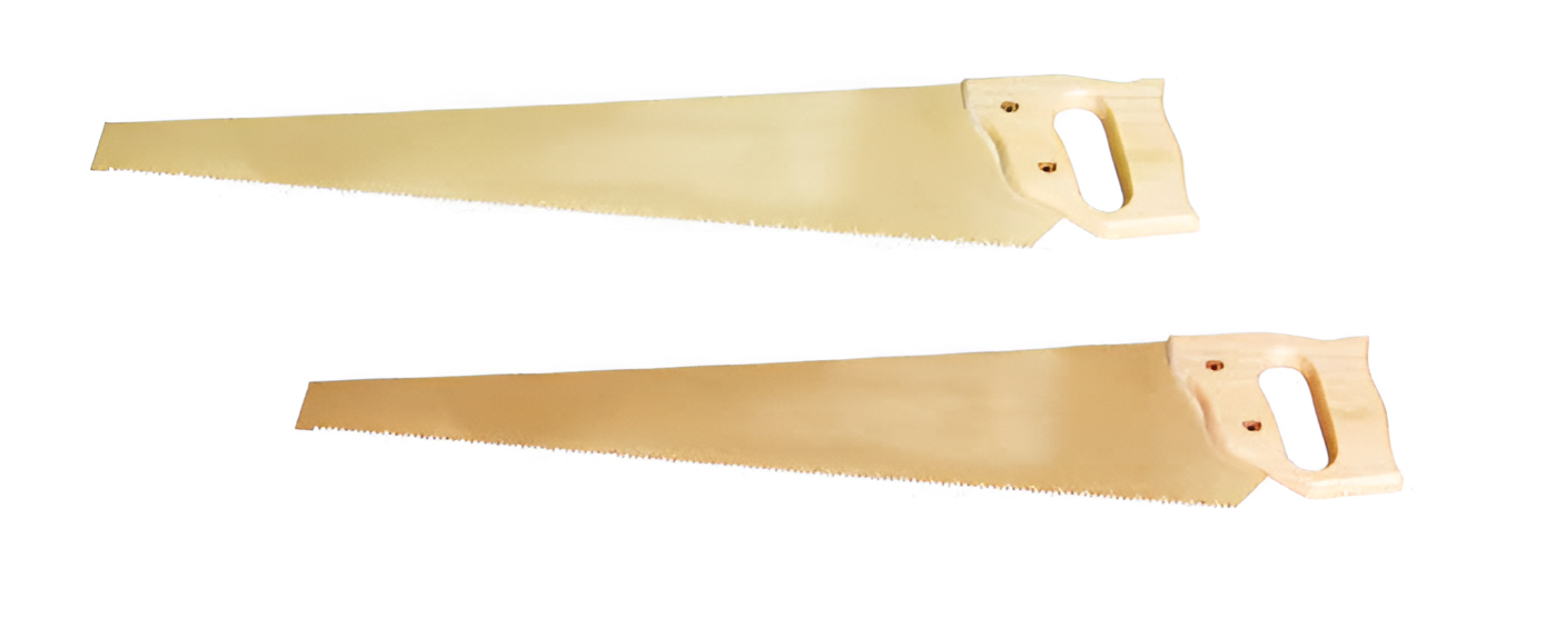 Пила ручная 700 деревянная ручка, искробезопасный сплав BeCu 272A-1002, HORTZ