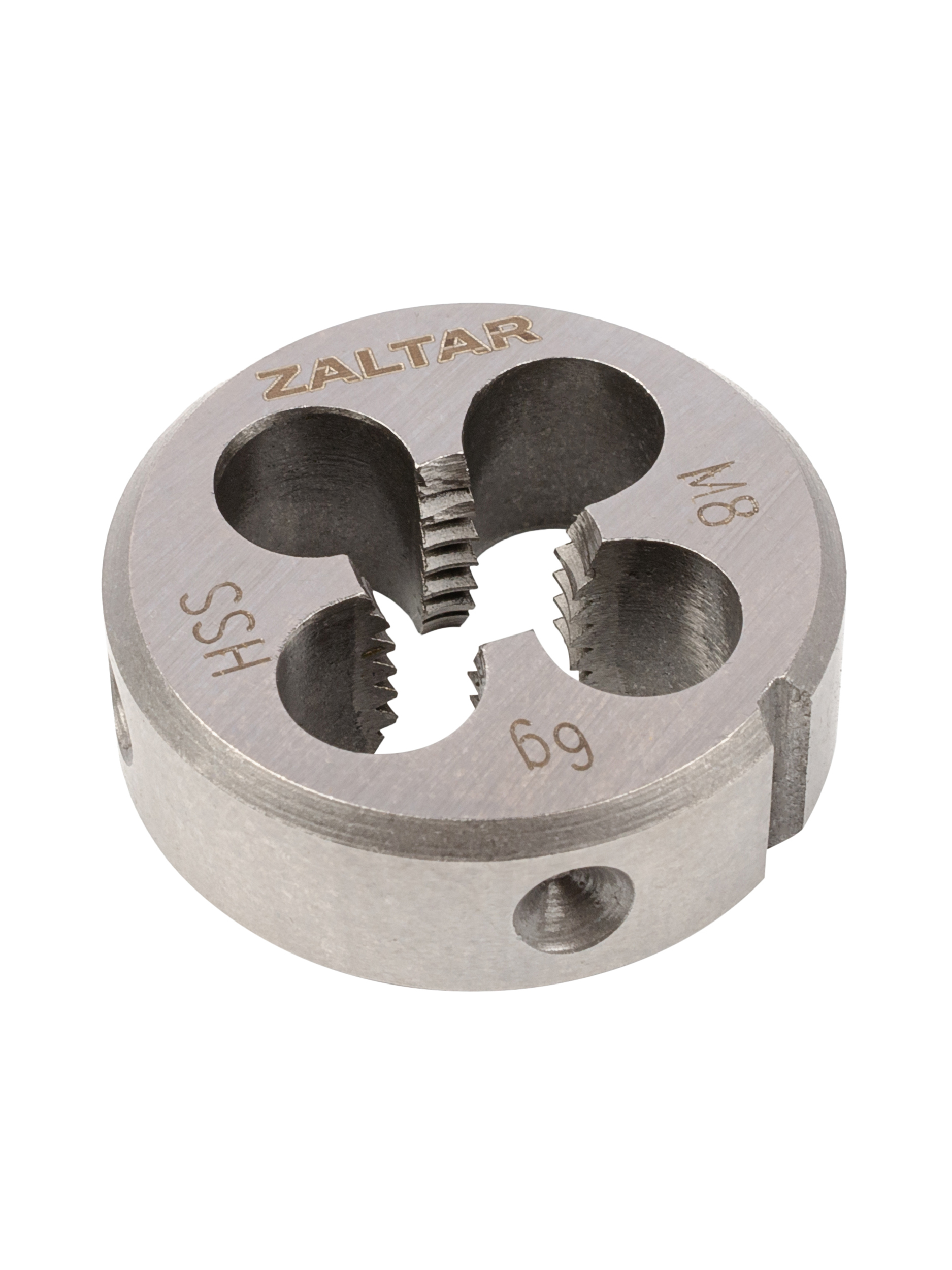 Плашка круглая резьбонарезная HSS, DIN 223 B (DIN EN 22568), M8 x 1.25, 25 x 9 (ZA-10405)