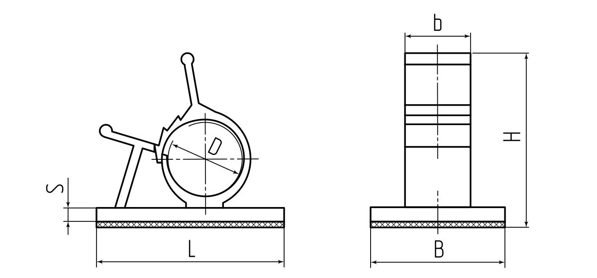 Площадка самоклеящаяся ПСК 2 (черн) (100шт) (Fortisflex) (81463)