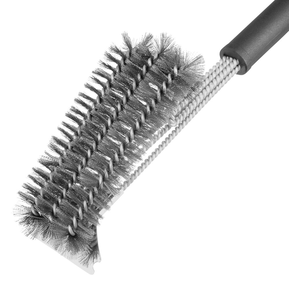 Щетка для чистки гриля 46,5 см, 2 в 1 (щетка, скребок) Camping Palisad (69702)