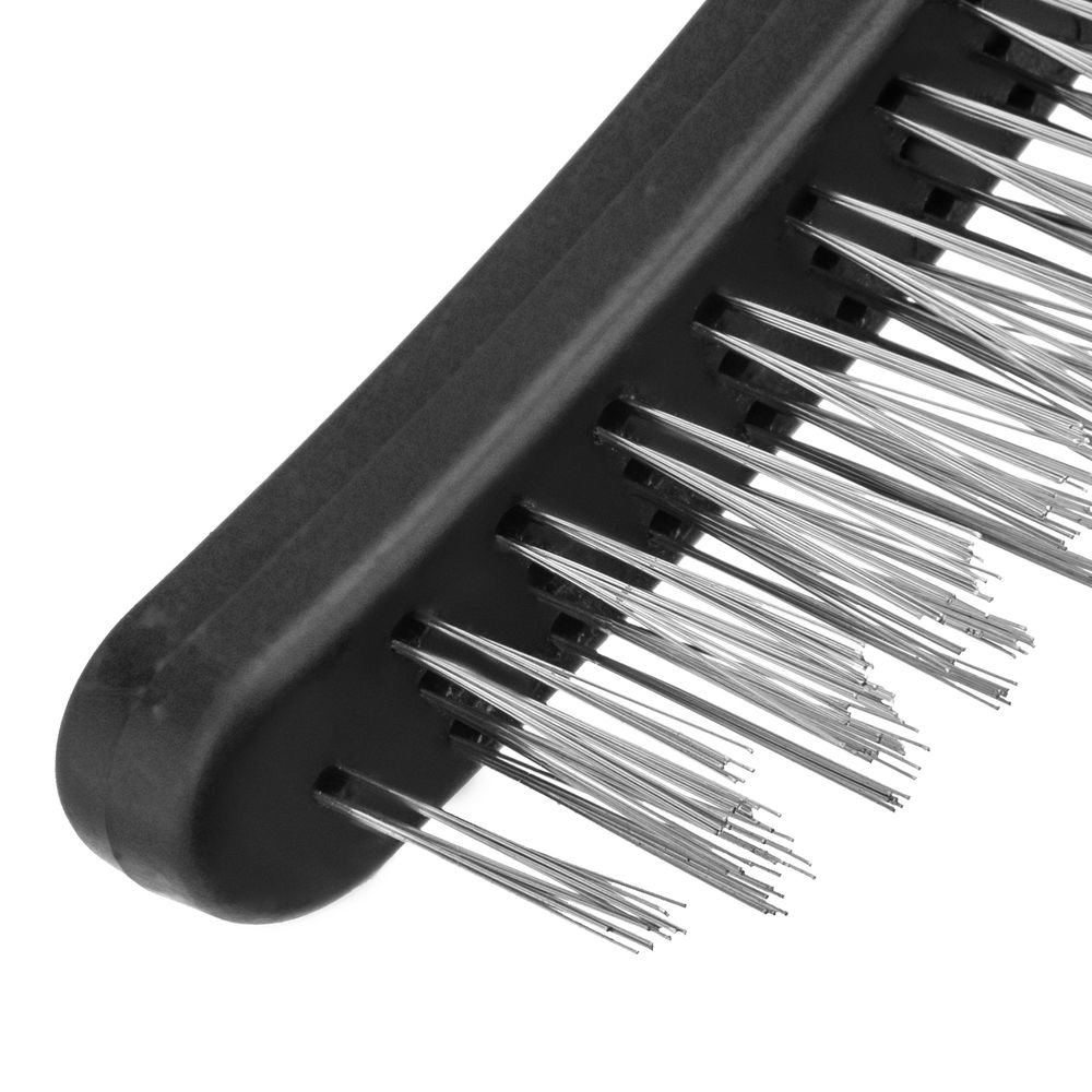 Щетка трехрядная металлическая с пластмассовой ручкой Sparta (748655)