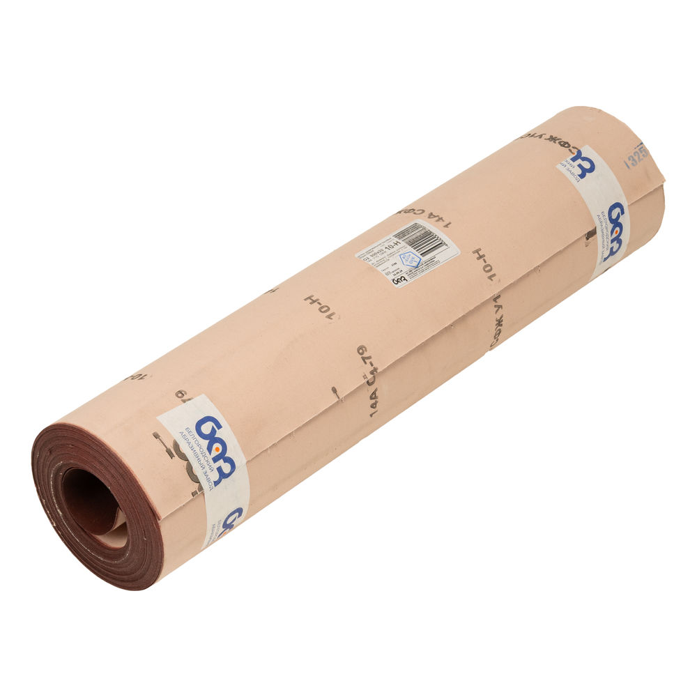 Шкурка на тканевой основе, зернистость № 10, 800 мм х 30 м, БАЗ (75221)