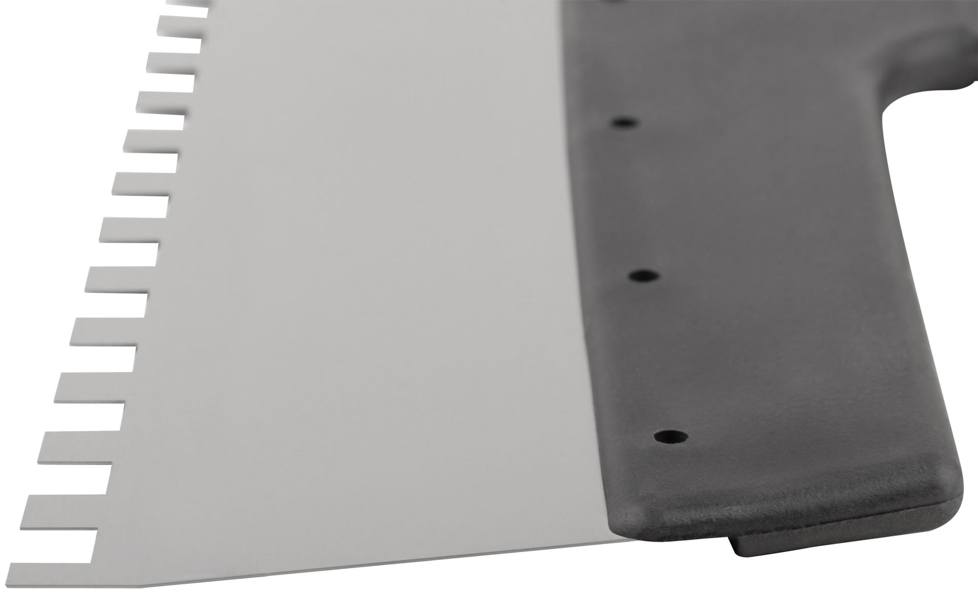 Шпатель фасадный нержавеющий зубчатый 350 мм / зуб 8 мм (06614)