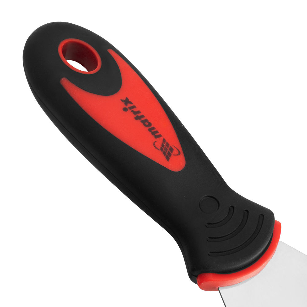 Шпательная лопатка из нержавеющей стали, 80 мм, двухкомпонентная ручка Matrix (85508)