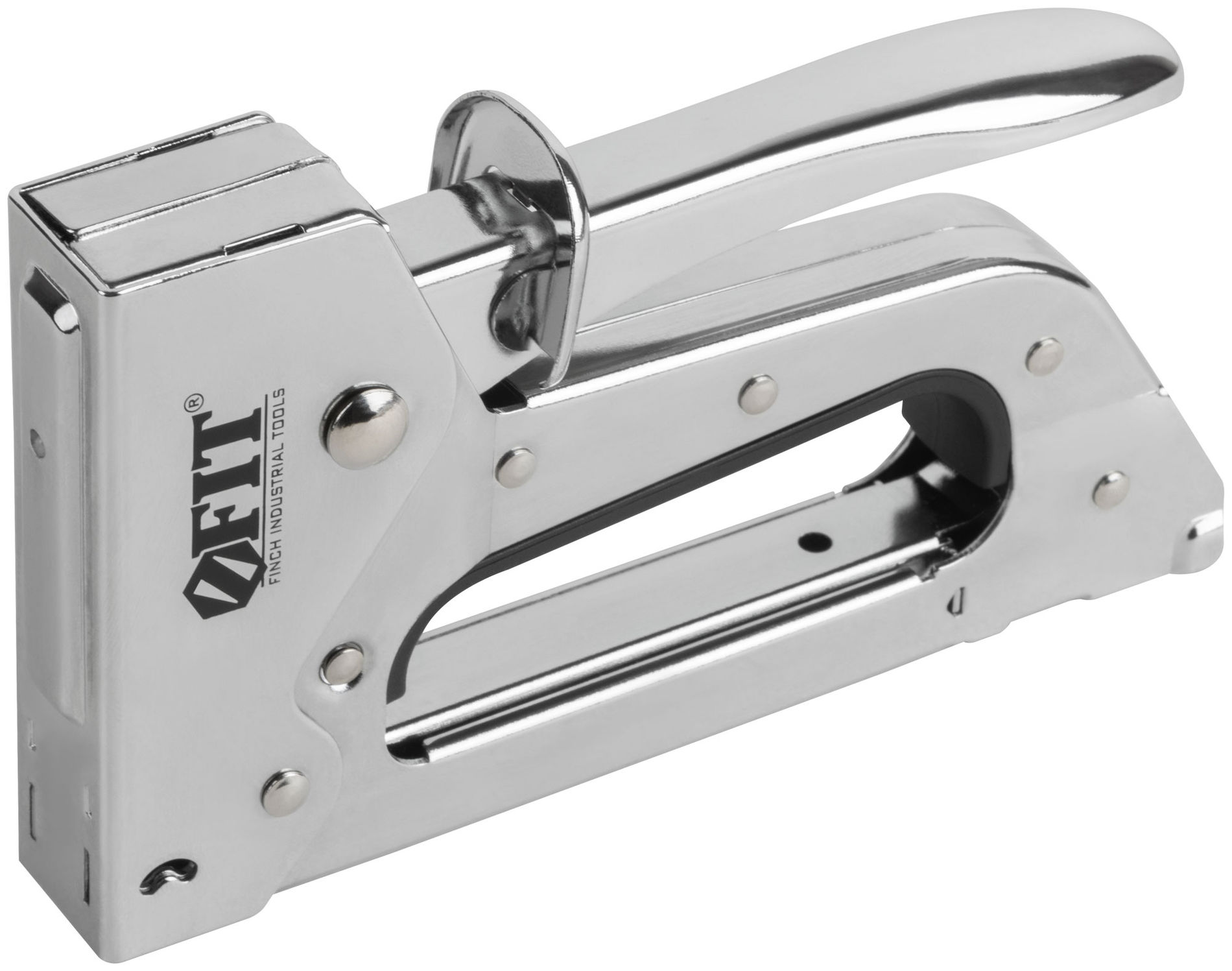 Степлер для узких скоб тип 53 6-10 мм, рессорный механизм, металлический корпус (32110)