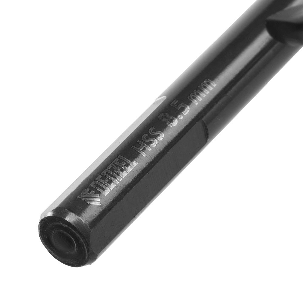 Сверло по металлу, 8,5 мм, HSS-Tin, Golden Tip, 8 шт. Denzel (717220)