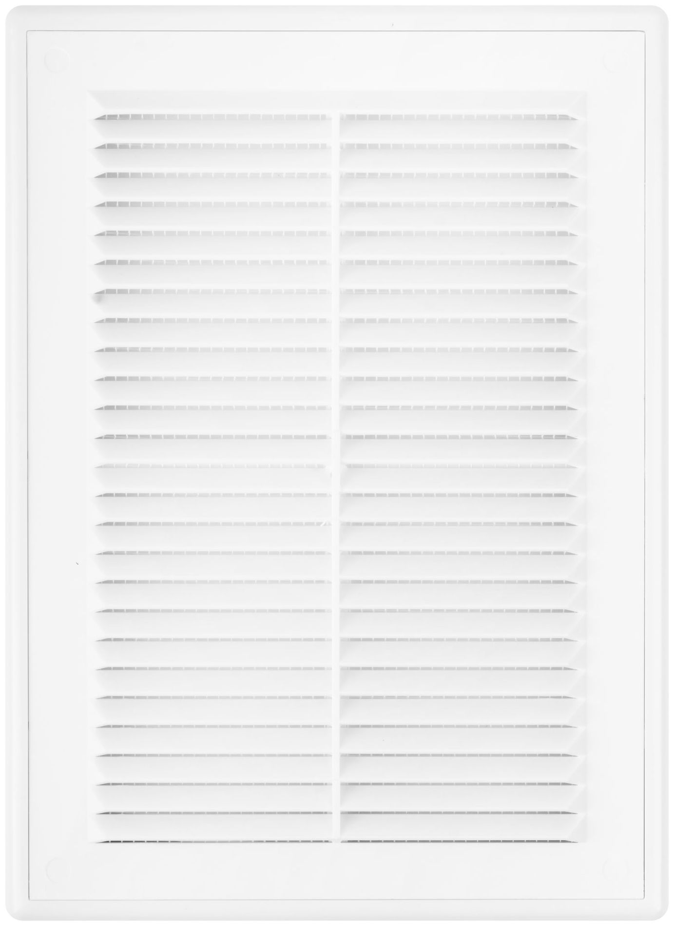 Вентиляционная решетка, пластиковая, 185 х 255 мм, съемная с сеткой (75042)