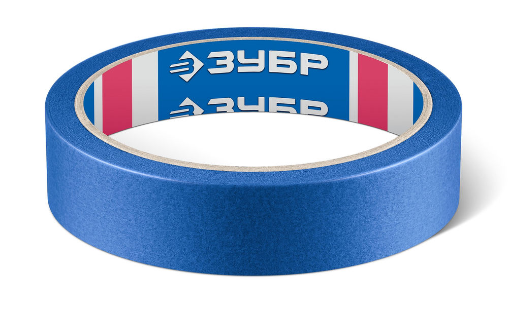 Лента малярная №100, 24 мм x 25 м, для гладких и слегка шероховатых поверхностей ЗУБР Профессионал 12141-24