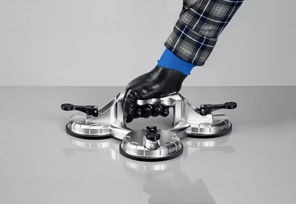 Подъемник тройной алюминиевый на присоске 140 кг Профессионал ЗУБР 33723-3