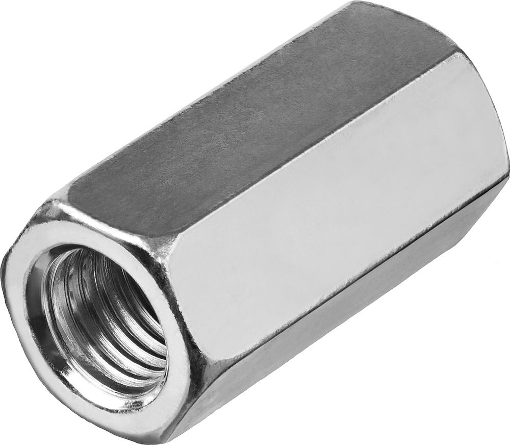 Переходная гайка M6, цинк, 5 шт ЗУБР DIN 6334 303756-06