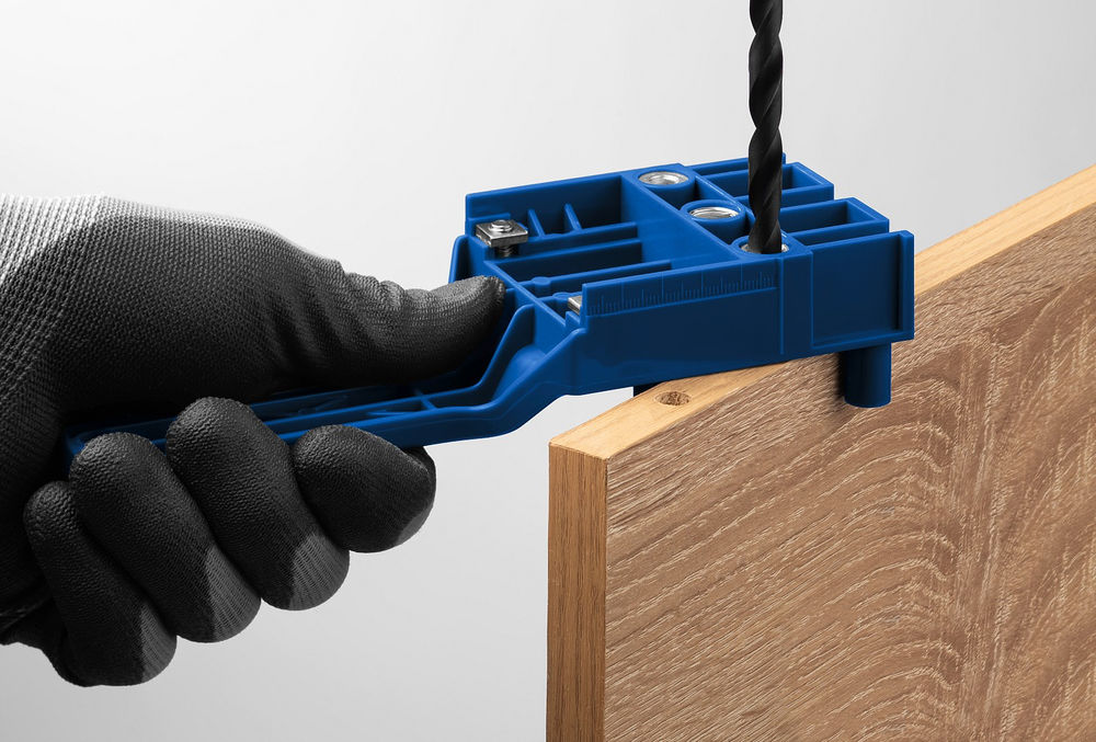 Кондуктор для шкантов, три отверстия ЗУБР Профессионал 30083