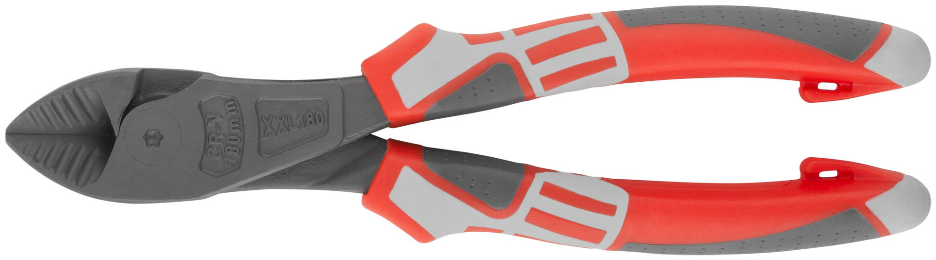 Бокорезы Эталон усиленные, смещенный шарнир, CrV сталь, ребра жесткости на губках, тефлоновое покрытие, 3К прорезиненные ручки 180 мм