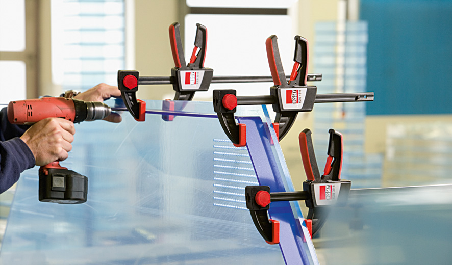 Струбцина пистолетного типа 900 мм x 80 мм, 2 кН, распор 170 - 1110 мм EZS90-8 BE-EZS90-8