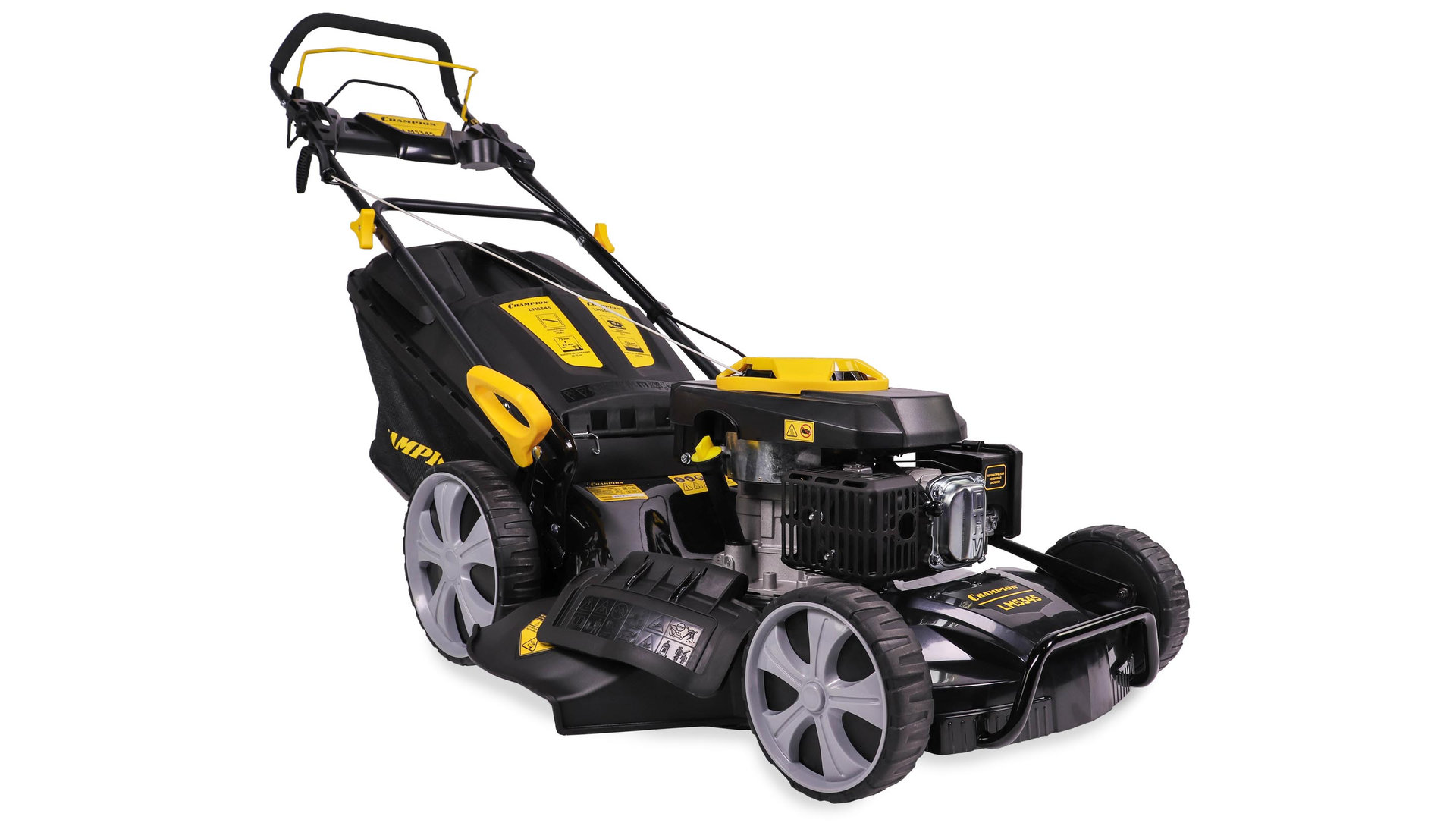 Газонокосилка CHAMPION LM5345 (4,4кВт привод 525мм 70л 25-75мм 1рычаг/7, 38,5кг 4в1) (LM5345)