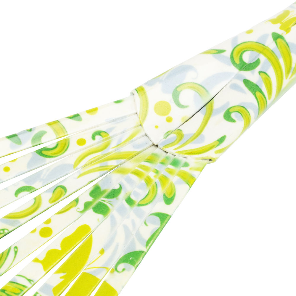 Грабли веерные 9 - зубые, 130 х 415 мм, стальные, пластиковая рукоятка, Flower Green, Palisad (620425)