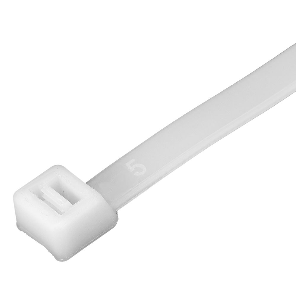 Хомуты, 500 х 8 мм, пластиковые, белые, 50 шт Сибртех (45589)