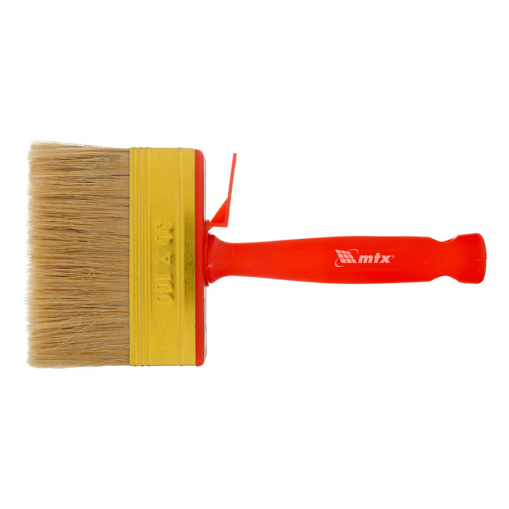Кисть-ракля, 30 х 100 мм, натуральная щетина, пластмассовый корпус, пластмассовая ручка MTX (84121)