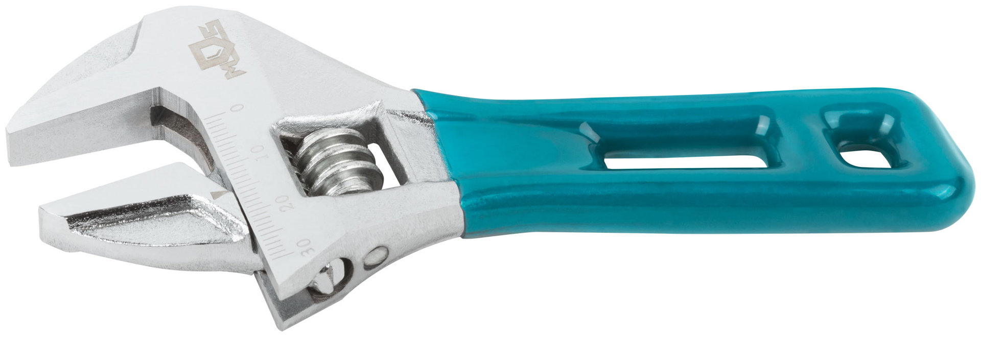 Ключ разводной с тонкими губками, пластиковая накладка на ручку, 135 мм ( 30 мм )