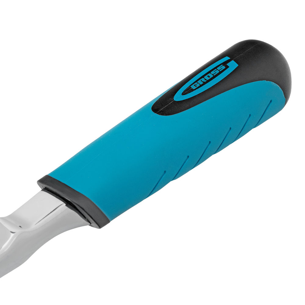 Ключ-трещотка 1/2, CrV, 90 зубьев, усиленный, хром Gross