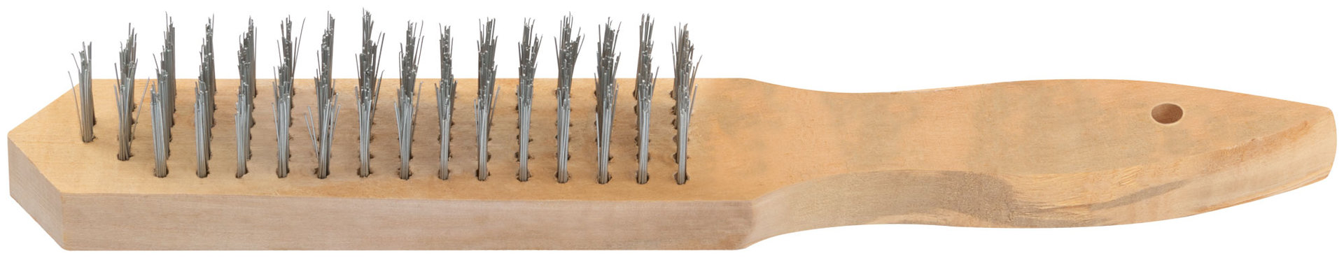 Корщетка с деревянной ручкой 6-ти рядная (38402)