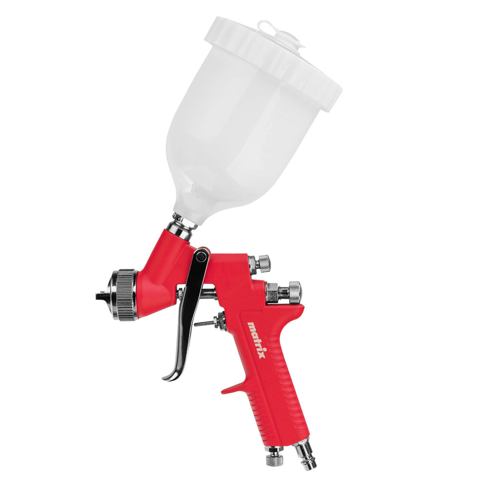 Краскораспылитель HP пневмат. с верхним бачком V= 0,6 л, сопло диаметром 1.7 мм Matrix (57321)