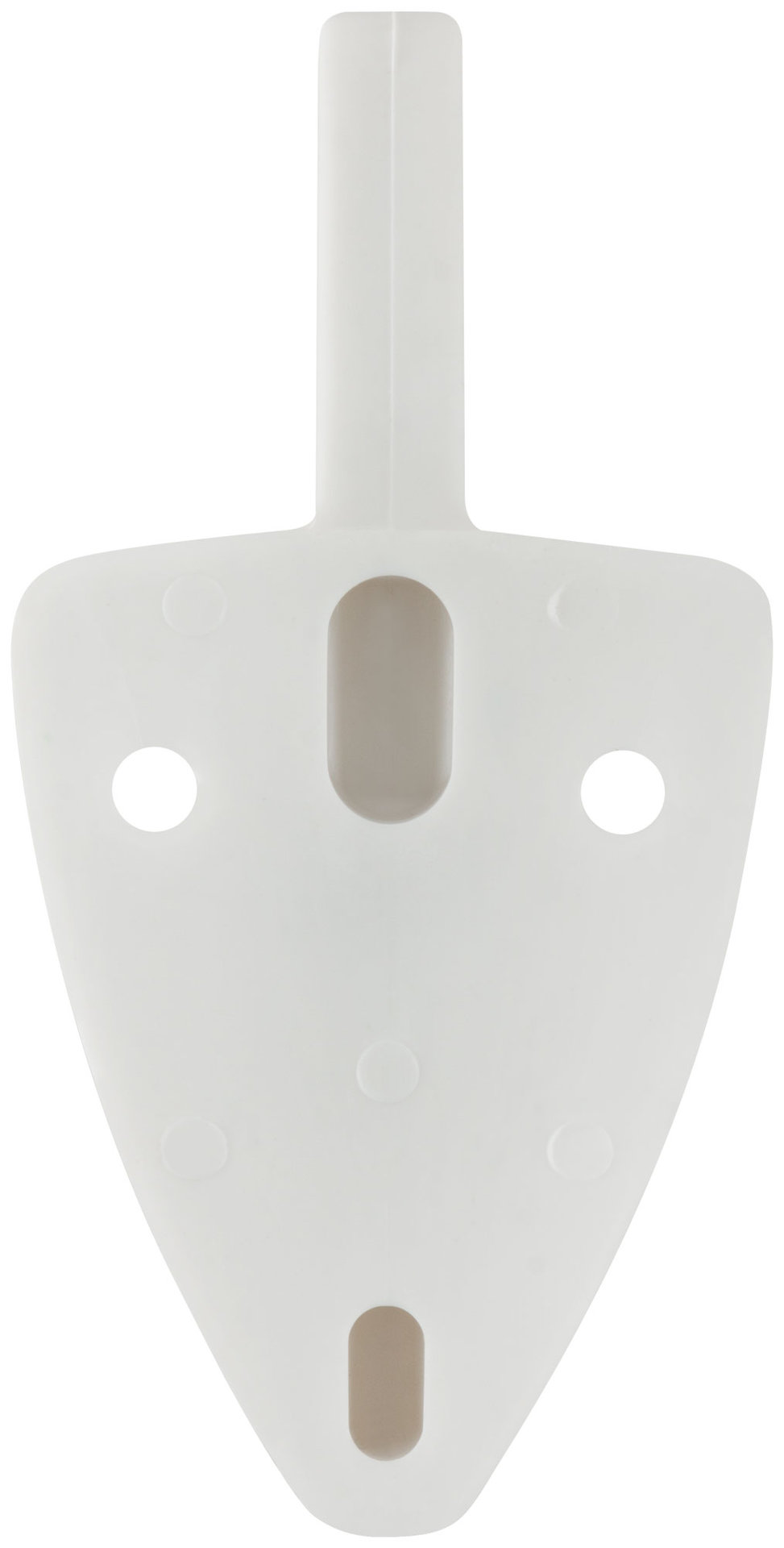 Крючок-вешалка 2-рожковый пластиковый белый (66845)