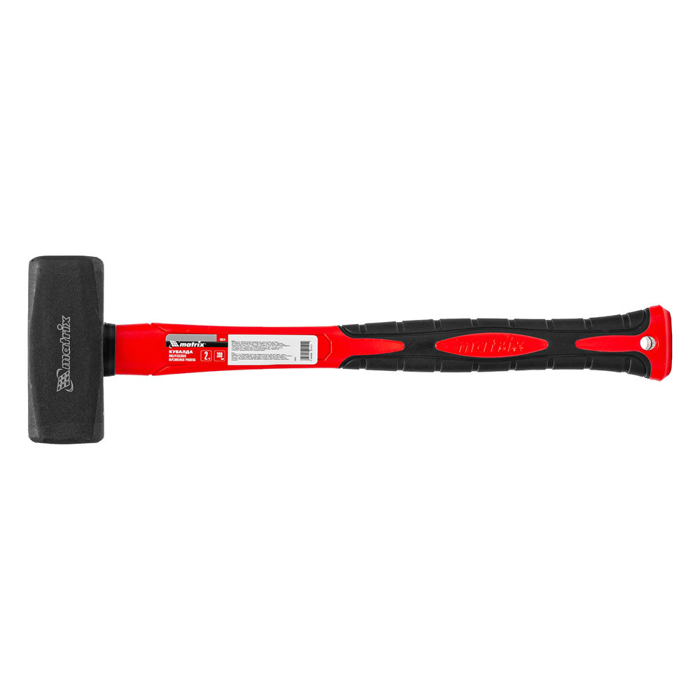 Кувалда 2 кг, фибергласовая обрезиненная рукоятка 380 мм Matrix