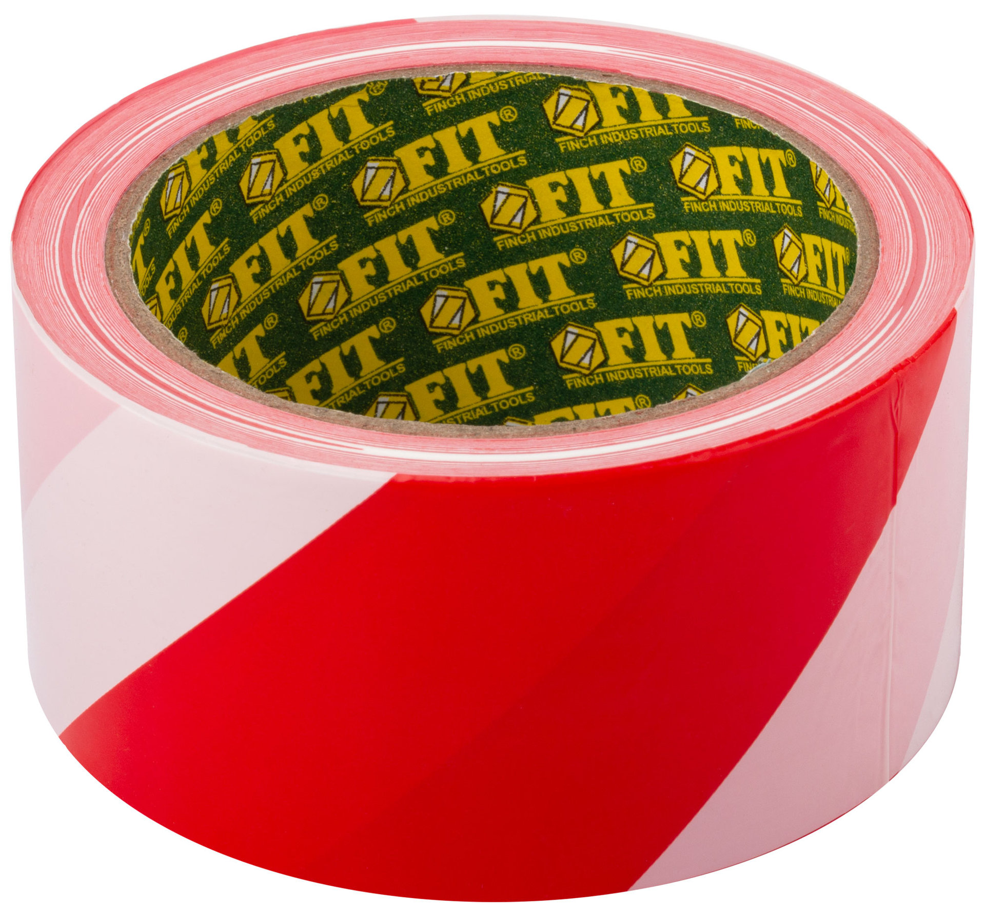 Лента сигнальная (красно-белая) 50 мм х 100 м (11852)