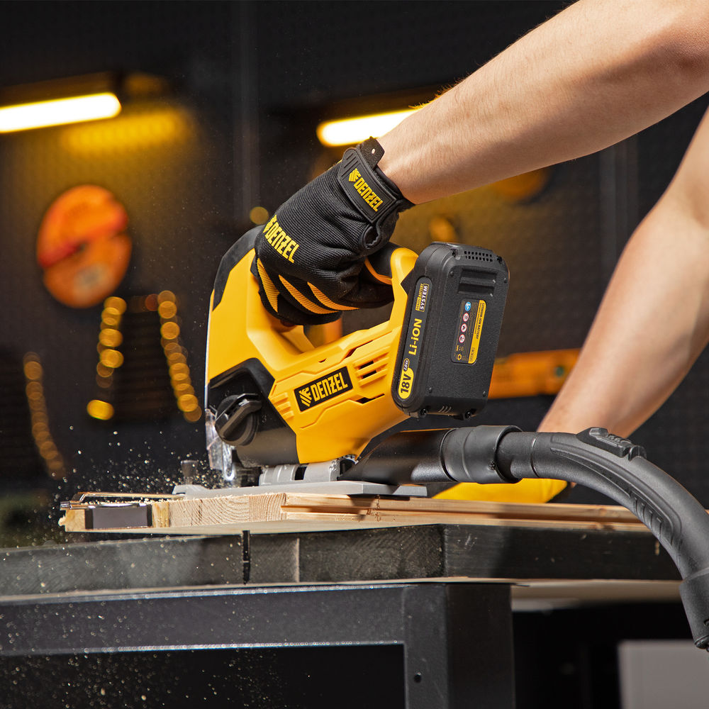 Лобзик аккумуляторный CJ-80, 18В Li-Ion Denzel (27201)