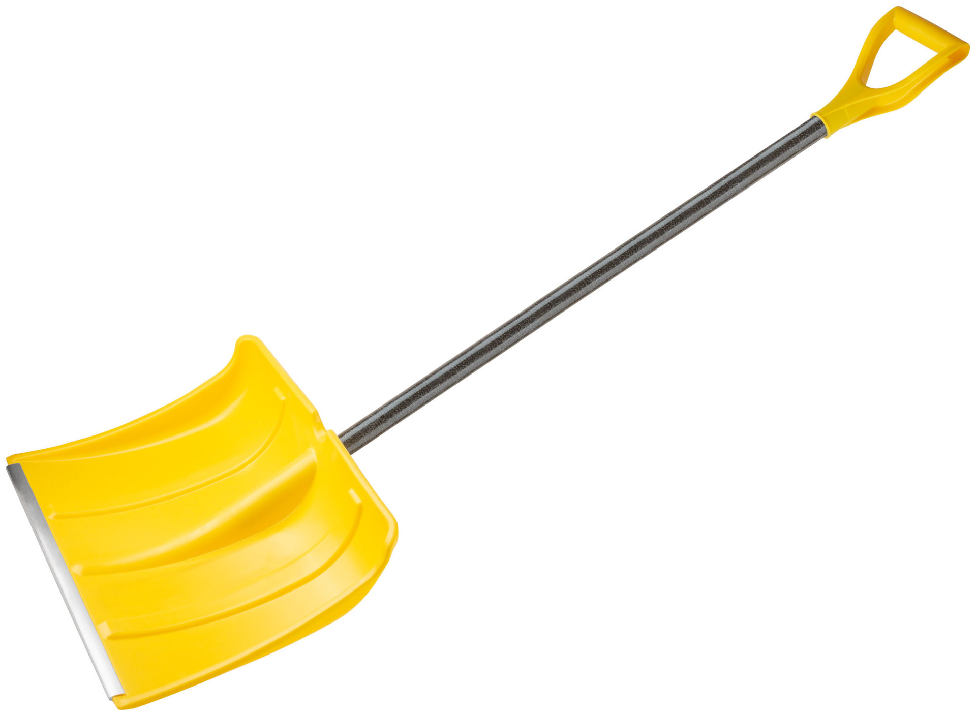 Лопата для уборки снега Гардения Монблан пластиковая, стеклопластиковый черенок 500x375х1340 мм (68109)