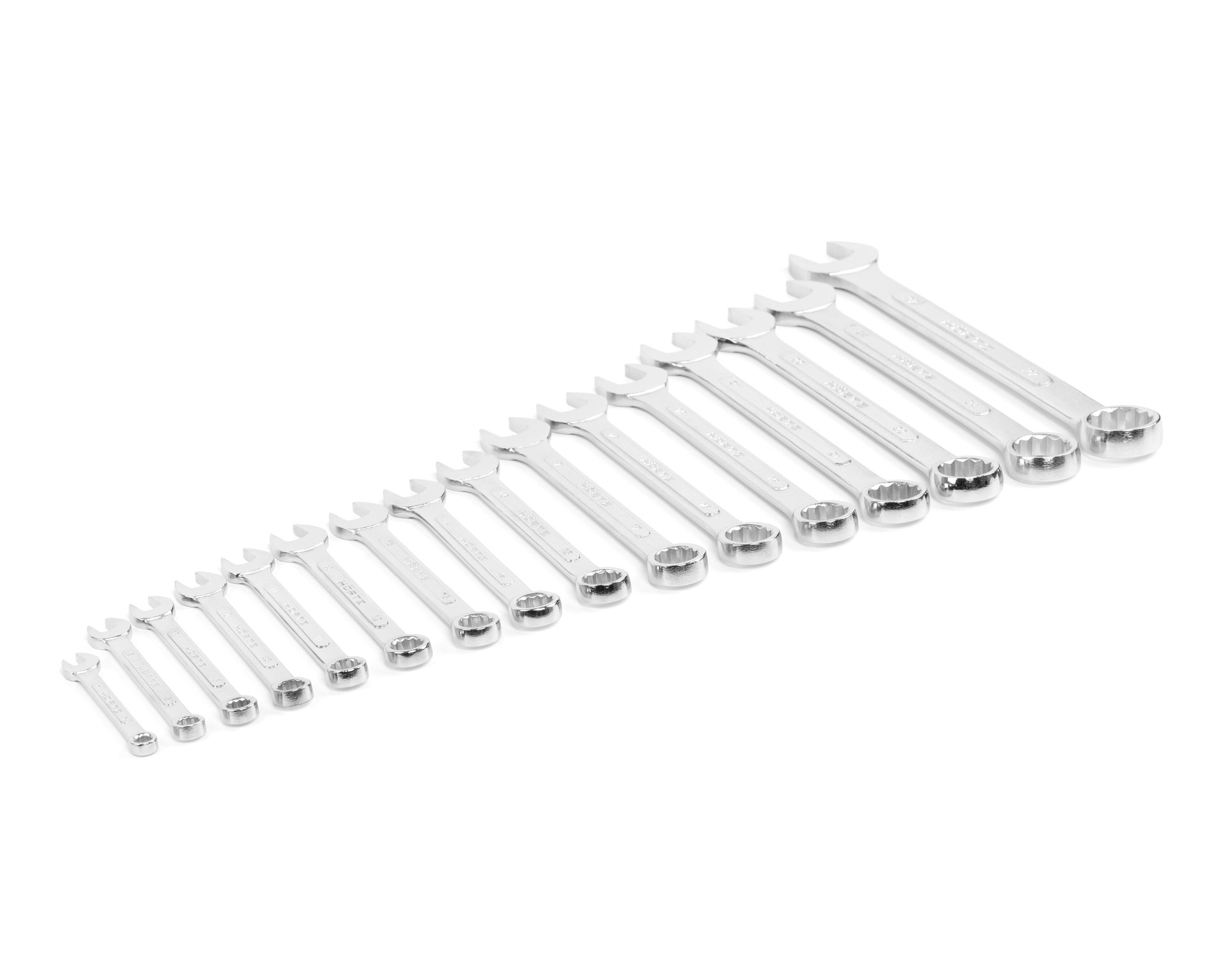 Набор ключей гаечных комбинированных 16 шт. (6-27) хромированных HORTZ