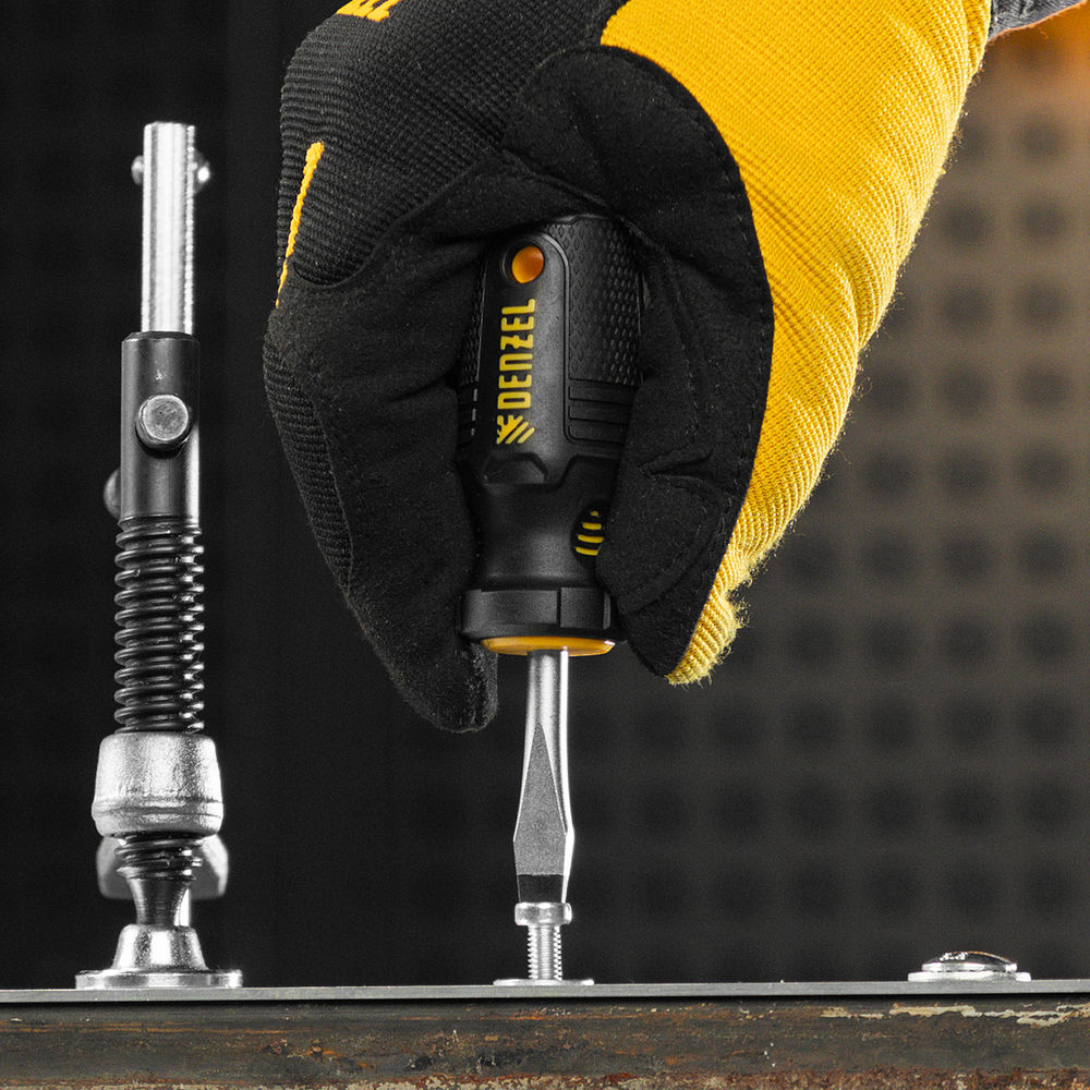 Набор отверток на полке, 8 шт., PH+SL, S2, 3к рукоятка Denzel (122137)