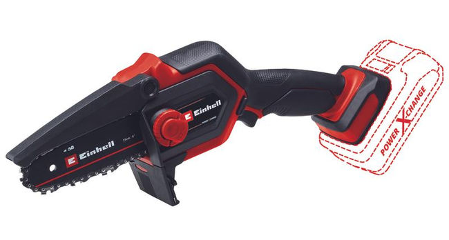 Пила цепная аккумуляторная Einhell PXC GE-PS 18/15 Li BL, 18В,шина 150мм,4.8м/с,без АКК и ЗУ (4600040)