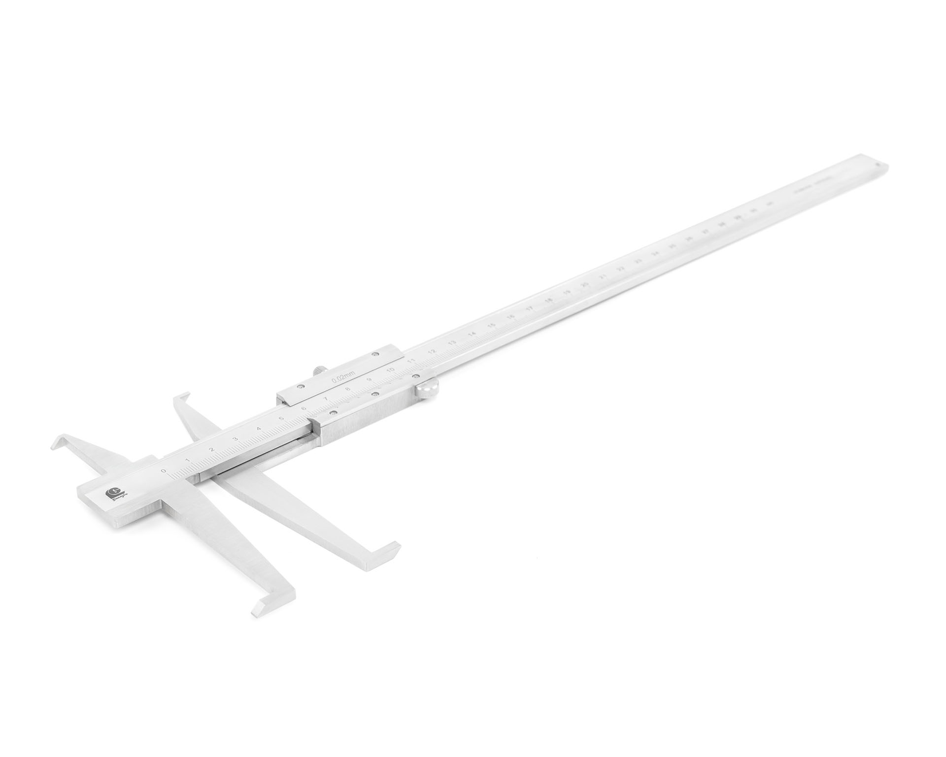 Штангенциркуль нониусный 10-300/18-300 0,02 для измерения внутр. канавок с лезвийными губками 145-206АК Guanglu