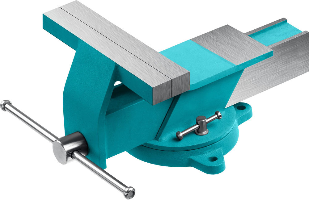 Стальные слесарные тиски 150 мм СИБИН 3244-150