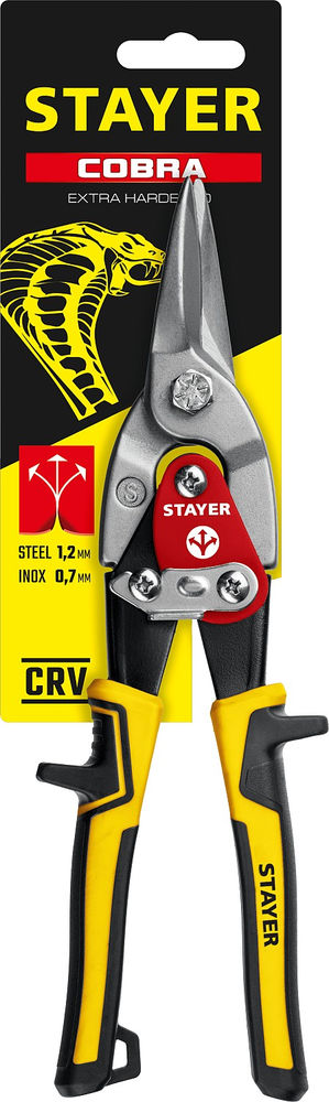 Ножницы по металлу Cobra, 250 мм, прямые STAYER 23055-S_z01