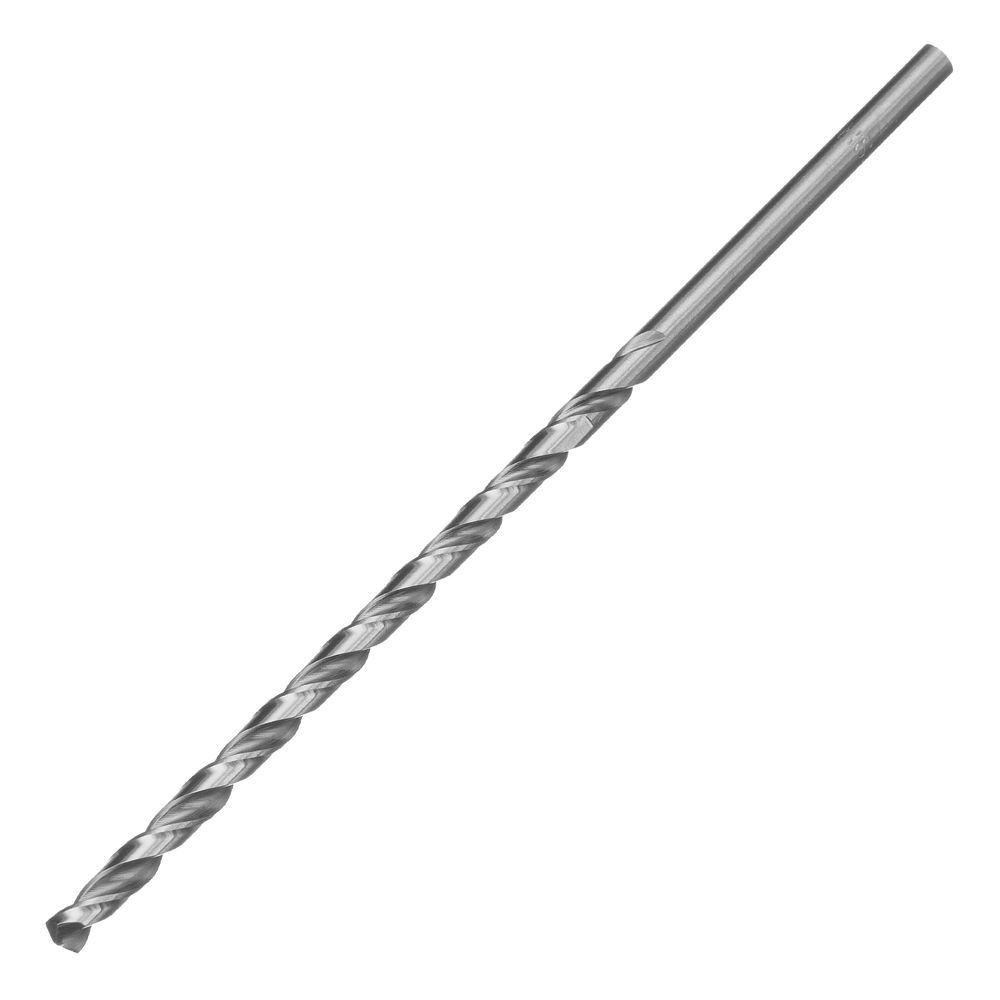 Сверло по металлу, 4 х 119 мм, полированное, удл, HSS, 10 шт, цилиндрический хвостовик Matrix