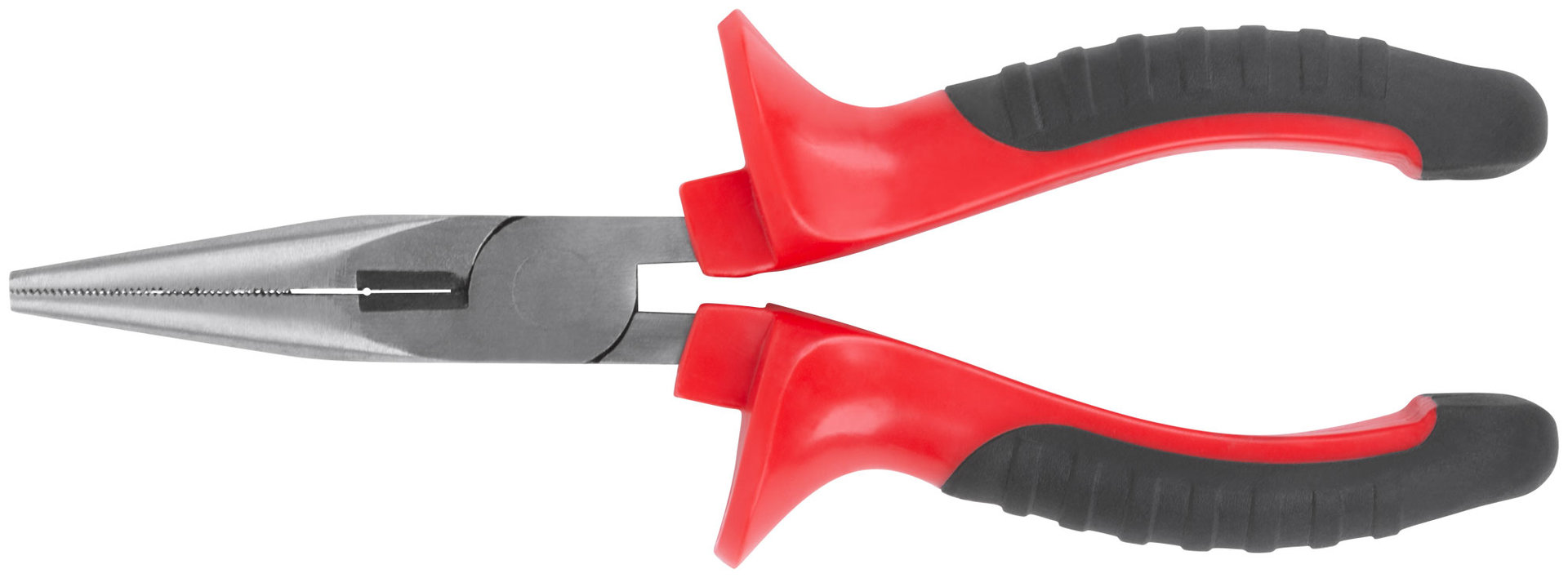 Тонконосы Оптима, двухцветные обрезиненные ручки, полированная сталь 165 мм (47557)