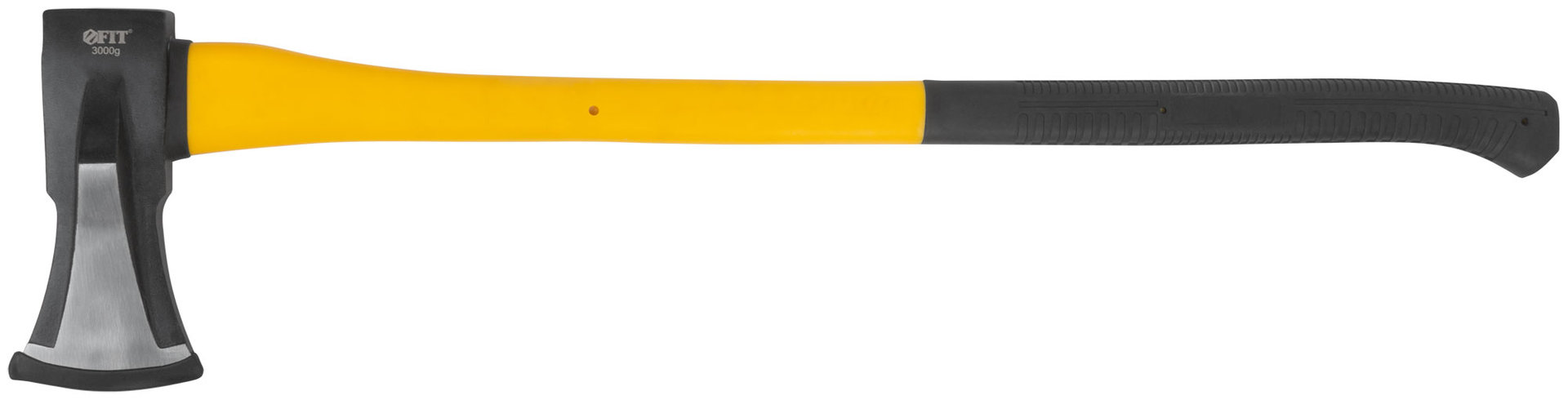 Топор-колун ушастый кованый, фибергласовая длинная ручка 3000 гр.