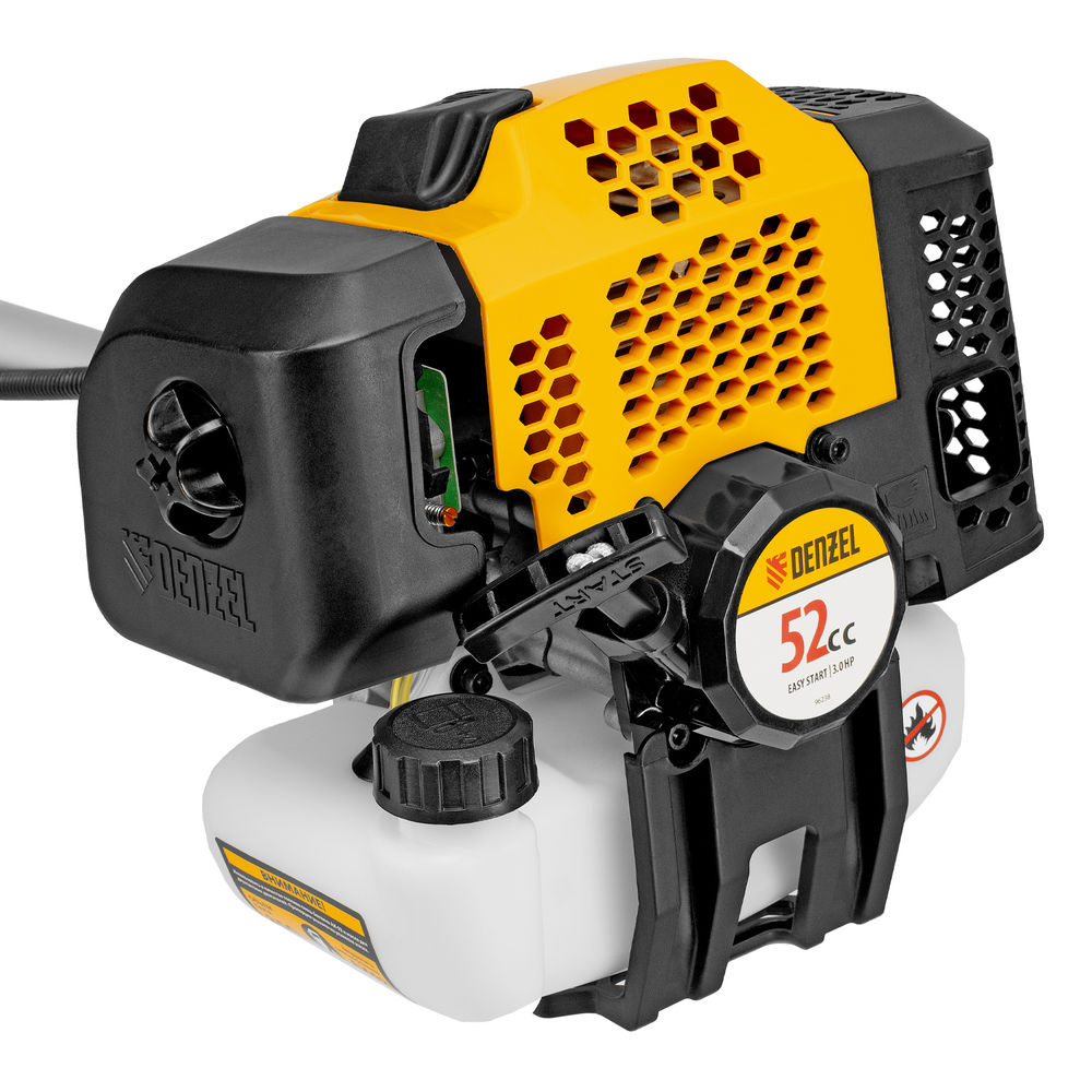 Триммер бензиновый DGT 520, 52 см3, 3 л. с, неразъемная штанга, состоит из 2 частей Denzel (96238)