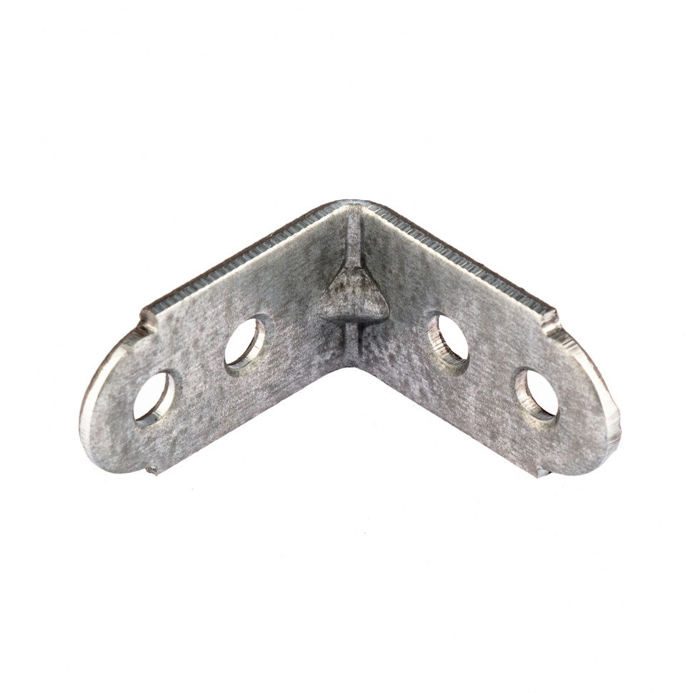 Уголок мебельный усиленный, 2 мм, 30 х 30 х 16 мм, цинк Сибртех (46513)