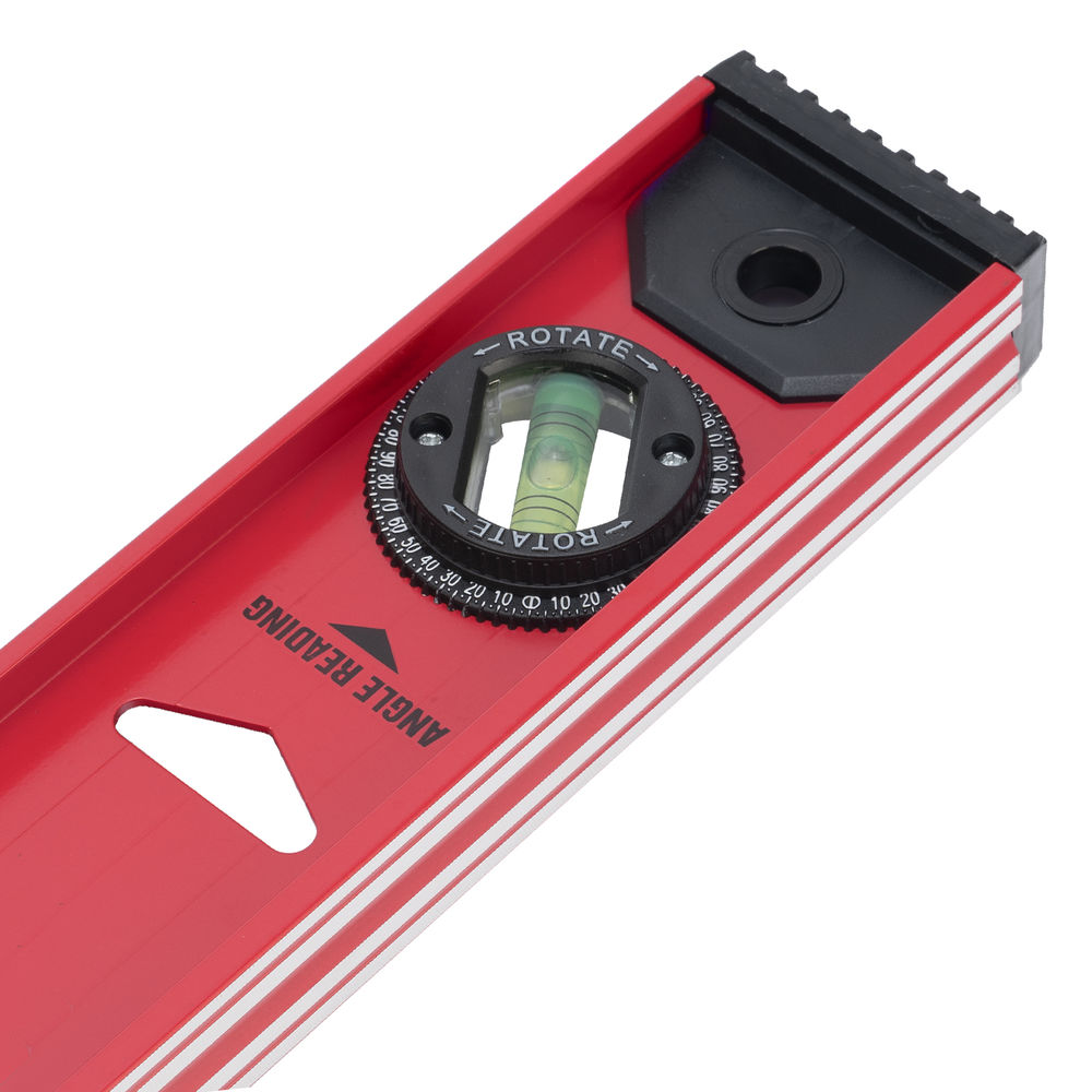 Уровень алюминиевый Рельс, 800 мм, 3 глазка, усиленный Matrix (34008)