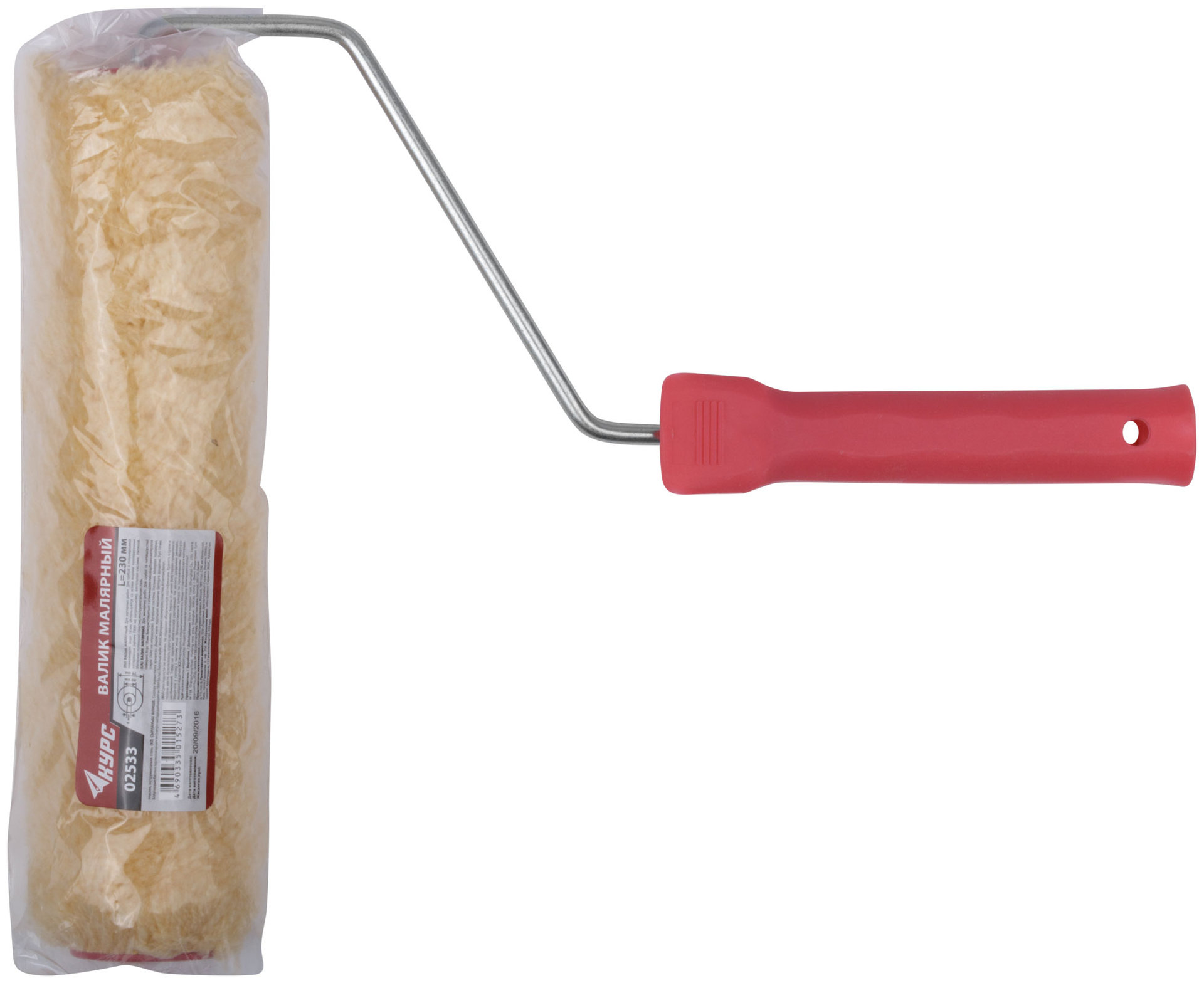 Валик полиакриловый нитяной, стержневая система, диам. 40/76 мм, ворс 18 мм, бюгель 6 мм, 230 мм (02533)