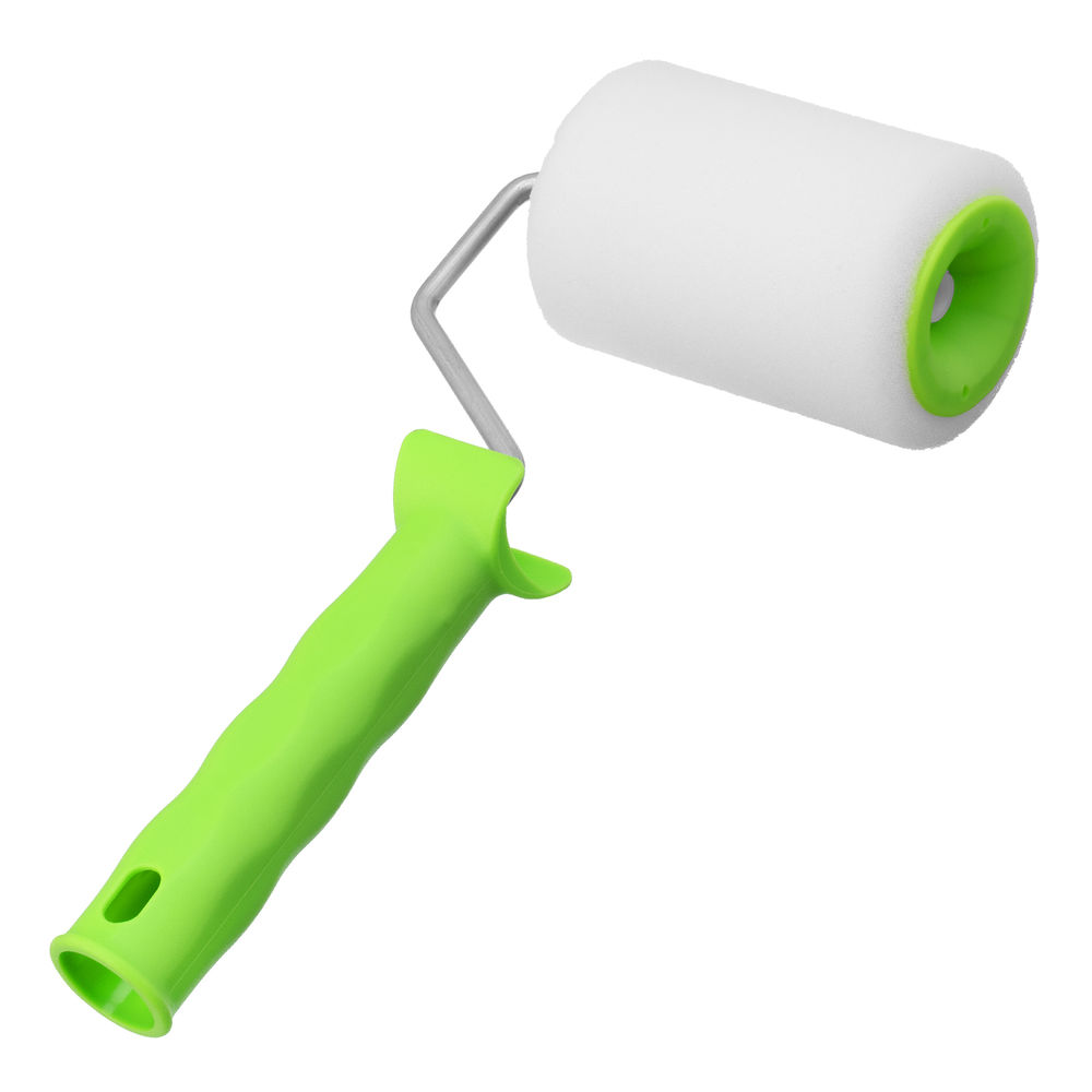 Валик Поролон с ручкой, 100 мм, D 48 мм, D ручки 6 мм Сибртех (80101)