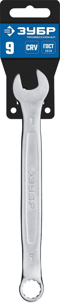 Ключ гаечный комбинированный 9 мм Профессионал ЗУБР 27087-09