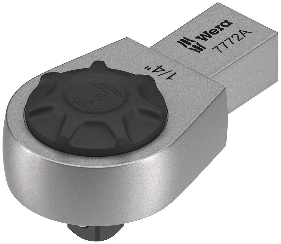 Насадка-трещотка 1/4 квадрат с реверсом посадка 9x12 мм для динамометрических ключей Click-Torque X/XP серия 7772 A Wera WE-078635