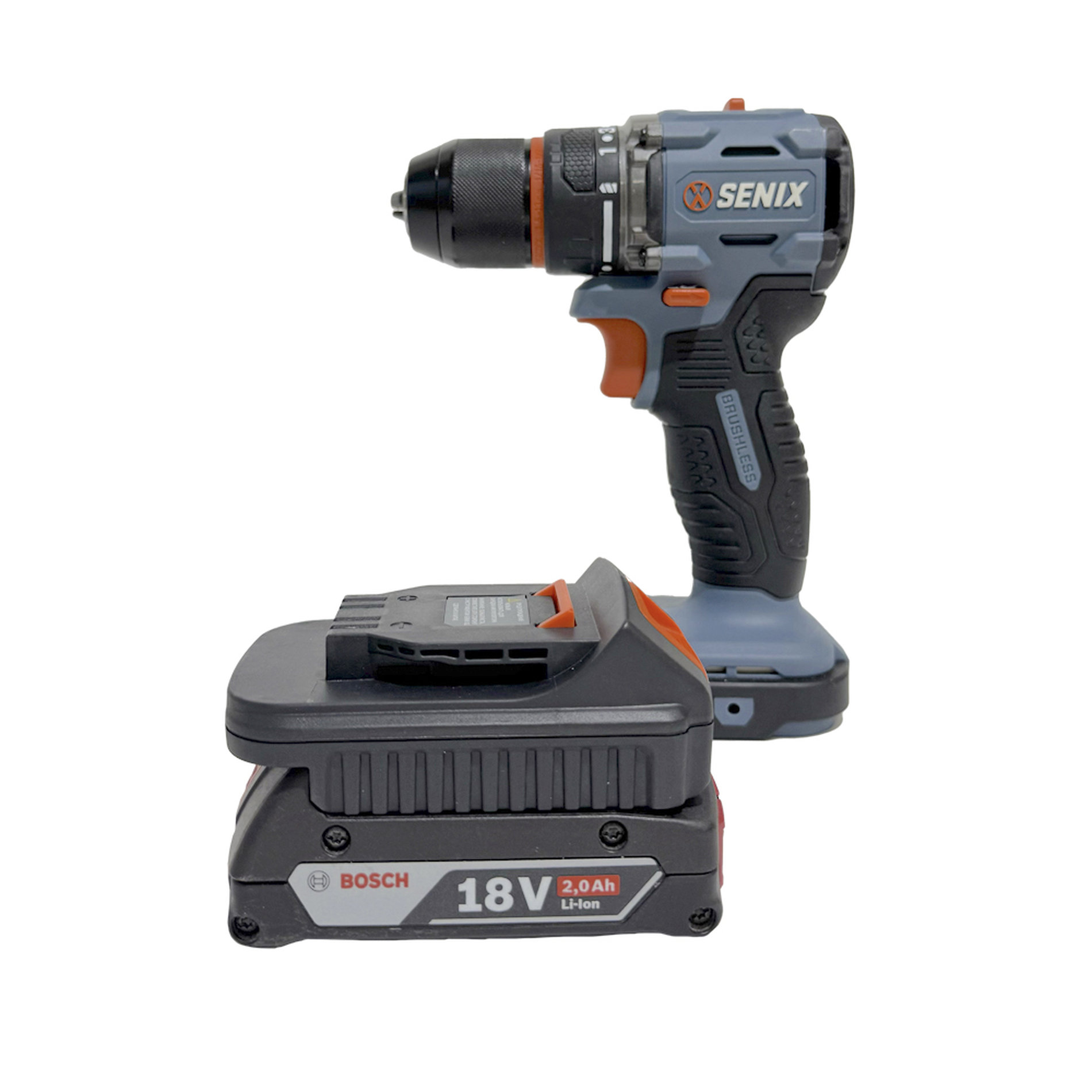 Адаптер-переходник для аккумуляторных инструментов SENIX X2 20V для BOSCH 18V