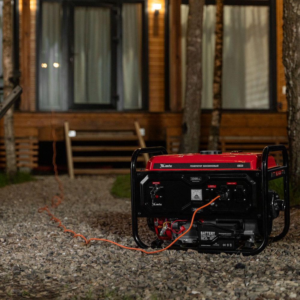 Генератор бензиновый RS-4000E, 3,3 кВт, 230В, электростартер MTX (946125)